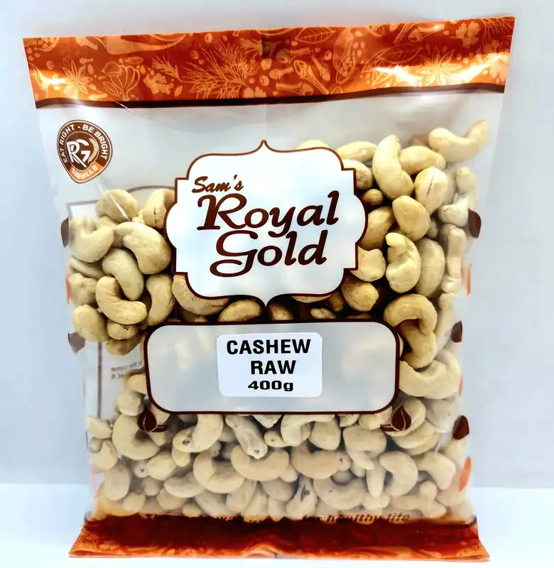 R G Nuts Cashew Raw 320<br/>400 g